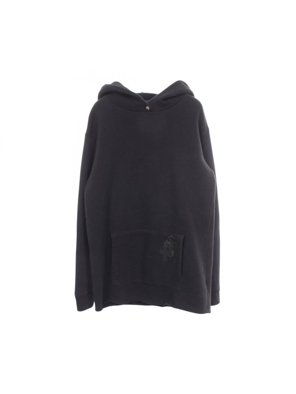 Chrome Hearts Hoodie Cemetery Cross Patch Cut Off Cotton Zip-up